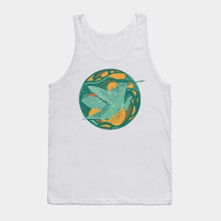 Mountain Green Circle of The Hummingbird Tank Top